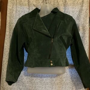 midnight oil suede jacket vintage size L